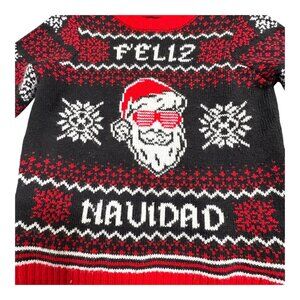 Holiday Time Kids XS 4 - 5 Feliz Navidad Christmas Sweater Merry Holiday Party